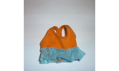 Susi Mini Blusa Laranja com Renda